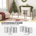 PawHut Large Dog Playpen Indoor/Outdoor, Foldable PlayPen with Lockable Door and Ground Stakes image thumbnail 4