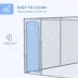 PawHut 99 Sq. Ft. Dog Playpen Outdoor with Galvanized Steel Frame image thumbnail 6