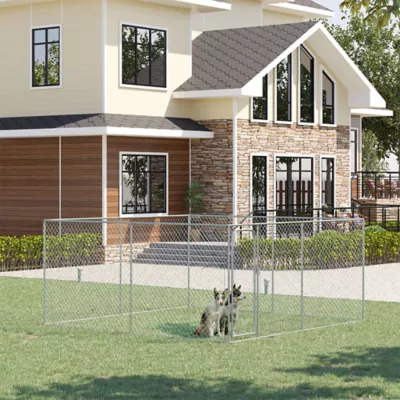 PawHut 99 Sq. Ft. Dog Playpen Outdoor with Galvanized Steel Frame - Image 2