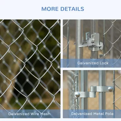 PawHut 99 Sq. Ft. Dog Playpen Outdoor with Galvanized Steel Frame - Image 5