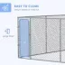 PawHut 99 Sq. Ft. Dog Playpen Outdoor with Galvanized Steel Frame image thumbnail 6