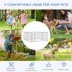 PawHut 99 Sq. Ft. Dog Playpen Outdoor with Galvanized Steel Frame image thumbnail 7