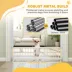 PawHut Dog Gate, Adjustable Pet Gate, 10" Tall with 2 Extensions, Pressure Mount Kit image thumbnail 6