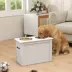 PawHut Large Elevated Pet Feeder with Storage and 2 Stainless Steel Dog Bowls image thumbnail 2