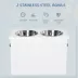PawHut Large Elevated Pet Feeder with Storage and 2 Stainless Steel Dog Bowls image thumbnail 5