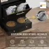 PawHut Pet Feeder Station Storage Cabinet, Dog Food Storage Container with Raised Bowls image thumbnail 4