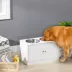 PawHut Elevated Dog Bowls for Large Dogs-Pet Feeding Station, Storage, 2 Stainless Steel Bowls image thumbnail 2
