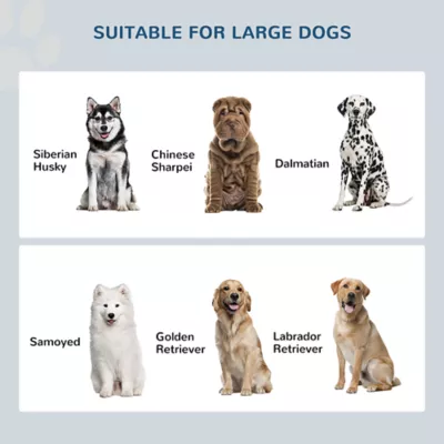PawHut Elevated Dog Bowls for Large Dogs-Pet Feeding Station, Storage, 2 Stainless Steel Bowls - Image 7