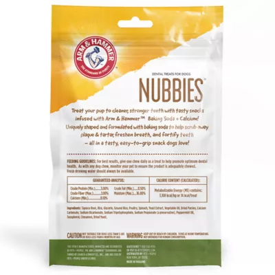 Arm & Hammer Nubbies Dental Treats for Dogs, Peanut Butter Flavor, 20 Count - Image 2