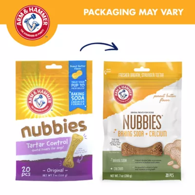 Arm & Hammer Nubbies Dental Treats for Dogs, Peanut Butter Flavor, 20 Count - Image 7