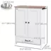 Dog Feeding Station and Storage w/ Hooks and Adjustable Shelf, 2 Bowls image thumbnail 3