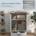 Dog Feeding Station and Storage w/ Hooks and Adjustable Shelf, 2 Bowls image thumbnail 5