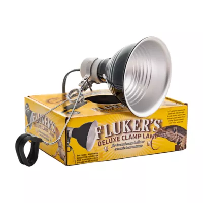 Fluker's® Deluxe Ceramic Clamp Lamp with On/Off Switch - 5.5 inches - Reptile Light Fixture - Image 1