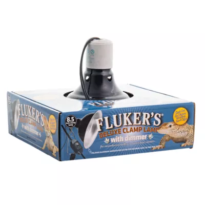 Fluker's® Deluxe Ceramic Clamp Lamp with Dimmer Switch - 8.5 inches - Reptile Light Fixture - Image 2