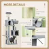 PawHut Tall Cat Tree for Indoor Cats, 70" Multi-Level Cat Tower with Hammock, Cat Bed, Cat Condo image thumbnail 5