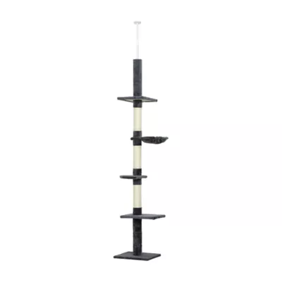 PawHut 8.5ft Cat Climbing Tree, 5-Tier Cat Activity Center with Scratching Post - Image 1
