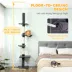 PawHut 8.5ft Cat Climbing Tree, 5-Tier Cat Activity Center with Scratching Post image thumbnail 4