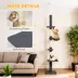 PawHut 8.5ft Cat Climbing Tree, 5-Tier Cat Activity Center with Scratching Post image thumbnail 6