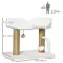 PawHut Cat Tower Condo for Indoor Cats, Small Cat Tree with Jute Scratching Posts, Top Perch image thumbnail 3