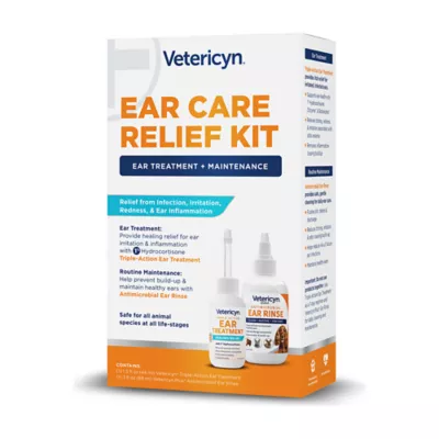 Vetericyn Ear Care Relief Kit for Pets, Ear Treatment (1.5 fl oz) & Ear Rinse (3 fl oz) - Image 1