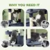 PawHut 81" Large Cat Tree w/ Scratching Posts, Condos, Beds, Hammocks, Jumping Platforms, Toy Balls image thumbnail 7