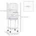 PawHut 62"H Bird Cage on Stand w/ Wheels, Rolling Stand with Storage Shelf image thumbnail 3