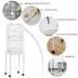 PawHut 62"H Bird Cage on Stand w/ Wheels, Rolling Stand with Storage Shelf image thumbnail 5