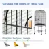 PawHut 60"H Large Bird Cage with Openable Top for Cockatiel, Conure image thumbnail 6