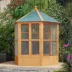 PawHut 70"H Wooden Bird Cage Hexagonal Outdoor Aviary with Doors image thumbnail 7