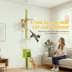 PawHut 87"-94.5" Floor to Ceiling Cat Tree with Sisal Scratching Post, Condo, Hammock, Ramp, Perches image thumbnail 6