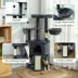 PawHut 47 Inch Cat Tree, Cat Tower for Indoor Cats with Cozy Condo, Bed, Toy Balls, Sisal Scratching image thumbnail 6