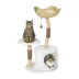PawHut 40" Real Wood Cat Tree, Cat Tower for Indoor Large Adult Cats with Scratching Posts, Condo image thumbnail 1