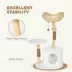 PawHut 40" Real Wood Cat Tree, Cat Tower for Indoor Large Adult Cats with Scratching Posts, Condo image thumbnail 5