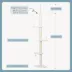PawHut 88.5"-100.5" Floor to Ceiling Cat Tree,Tower with Scratching Posts, Cloud Shaped Platform image thumbnail 3