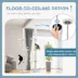 PawHut 88.5"-100.5" Floor to Ceiling Cat Tree,Tower with Scratching Posts, Cloud Shaped Platform image thumbnail 5