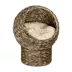 PawHut Wicker Cat Bed with Cushion, Stand, for Indoor Use image thumbnail 1
