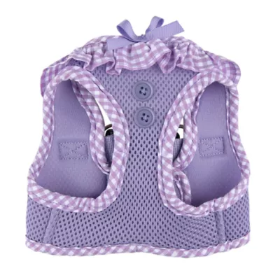 Puppia® Vivien Gingham Ruffle Air-Mesh Step-In Dog Harness - Image 2
