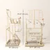 PawHut Bird Playground, 4 Layer Wooden Play Stand with Ladders, Chain Toy, Stainless Steel Cups,Tray image thumbnail 3