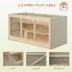 PawHut 3-Storey Wooden Cage with Slide and Tray image thumbnail 4