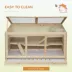 PawHut 3-Storey Wooden Cage with Slide and Tray image thumbnail 7