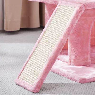 Yaheetech 36-in Multi-Level Cat Tree with 2 Condos and Scratching Board - Image 5