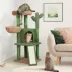 Yaheetech 42-in Cactus Cat Tree with Condo, Basket and Scratching Board image thumbnail 2