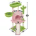 Yaheetech 42-in Cactus Cat Tree with Condo, Basket and Scratching Board image thumbnail 3