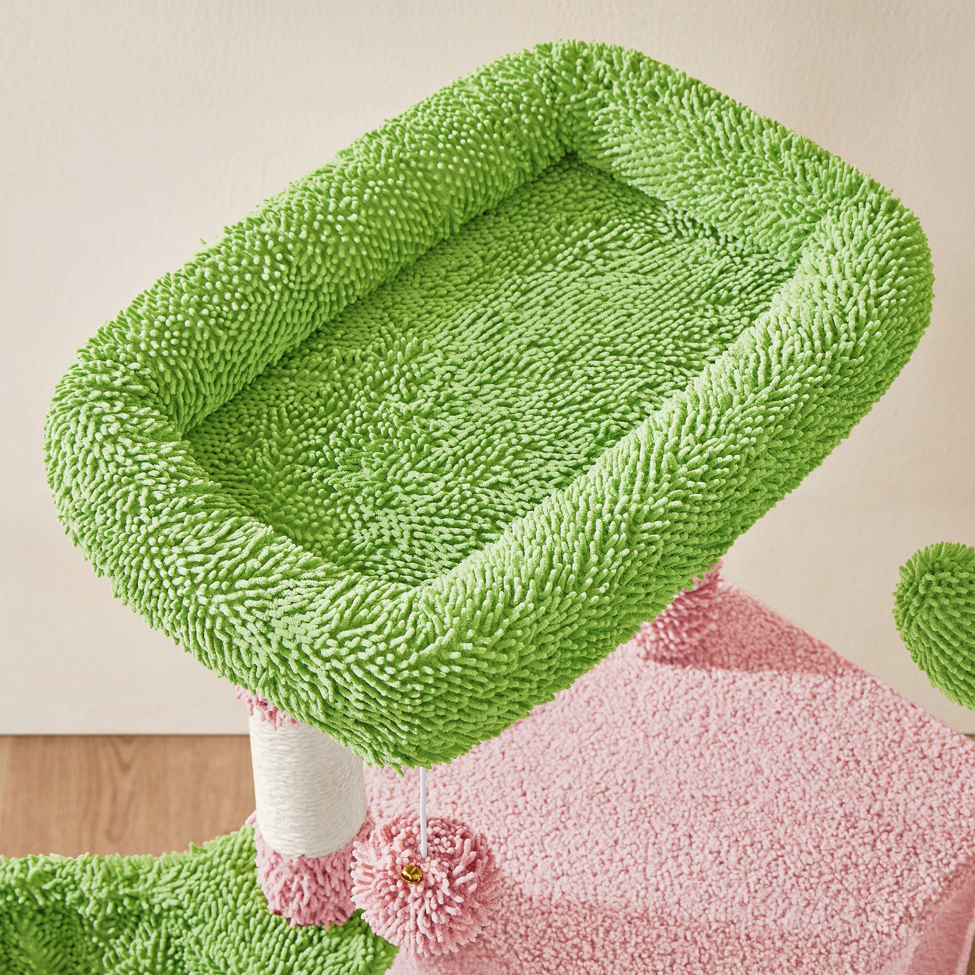 Yaheetech 42-in Cactus Cat Tree with Condo, Basket and Scratching Board - thumbnail 5