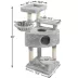 Yaheetech 46-in Multi-Level Cat Tree with Large Condo, Perch and Basket, Light Gray image thumbnail 3