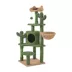 Yaheetech 53-in Cactus Cat Tree with Condo, Perch and Basket, Green/Brown image thumbnail 1