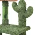Yaheetech 53-in Cactus Cat Tree with Condo, Perch and Basket, Green/Brown image thumbnail 4