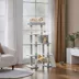 Yaheetech 54-in Multi-Level Cat Tree with Condo, Hammock and Scratching Board image thumbnail 2