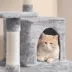Yaheetech 54-in Multi-Level Cat Tree with Condo, Hammock and Scratching Board image thumbnail 4