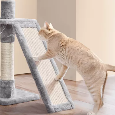 Yaheetech 54-in Multi-Level Cat Tree with Condo, Hammock and Scratching Board - Image 5